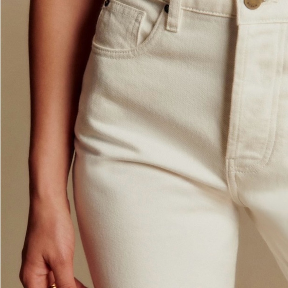 Sezane Brut Sexy Ecru Jeans